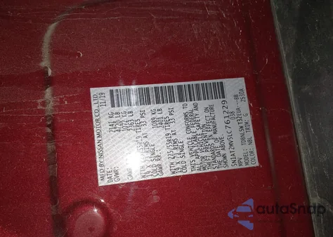 2020 Nissan Rogue Sl Intelligent Awd z USA, uszkodzony, nr VIN 5N1AT2MV5LC761229